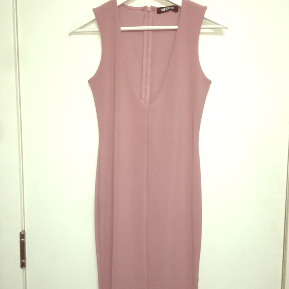 Missguided pink midi